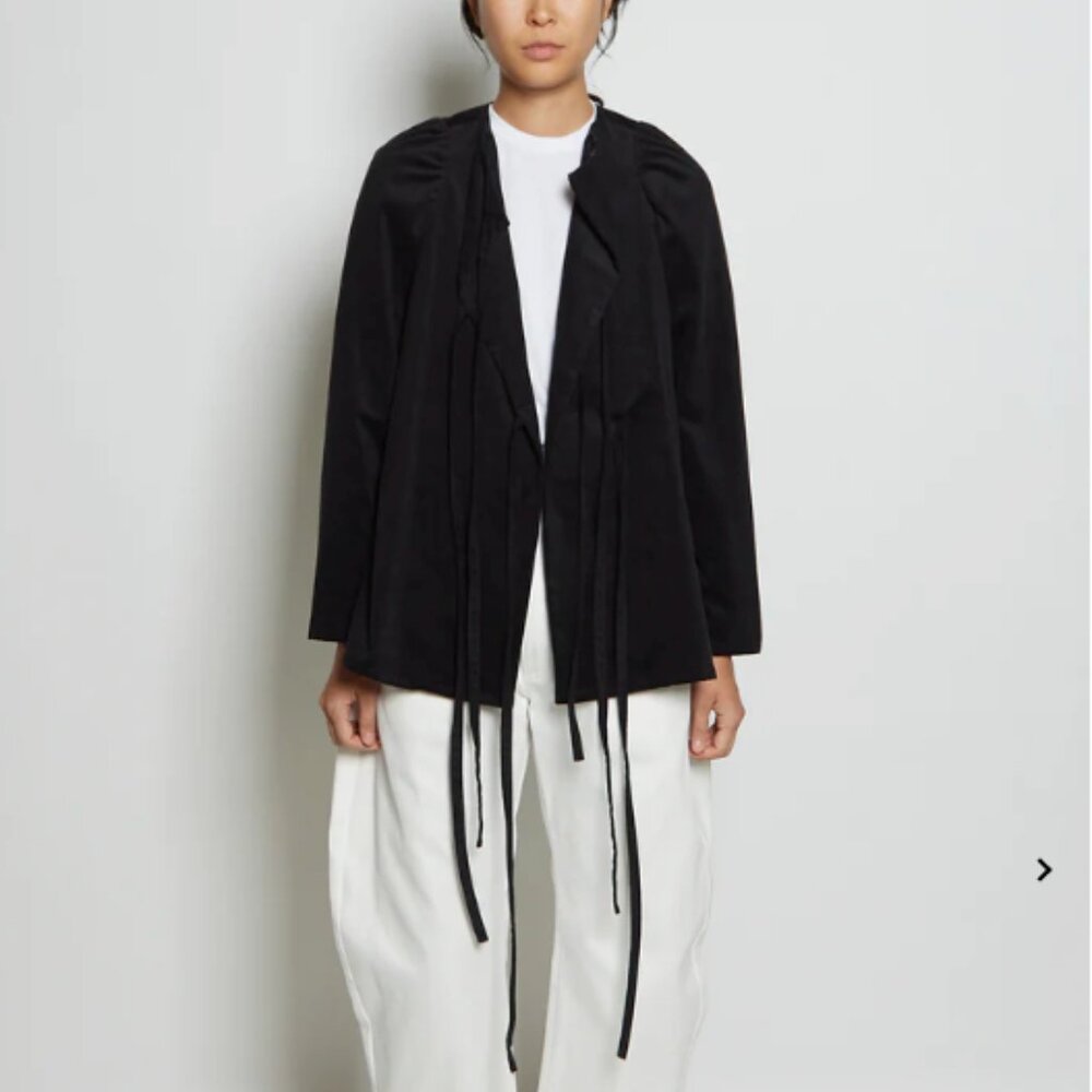 Eleph Black Bows Cotton Corduory Jacket  Size : Universal sizing (S) La Garconne